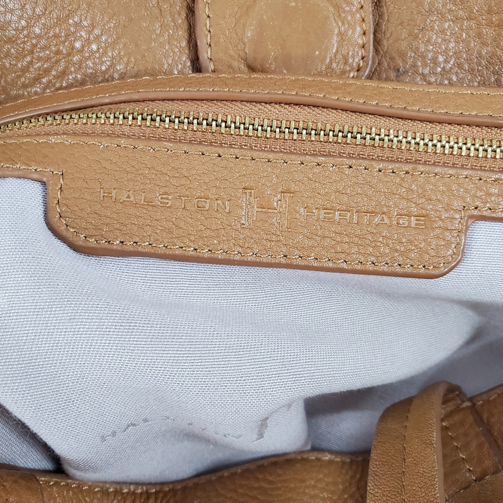 Halston Heritage brown leather bag - Picture 4 of 5